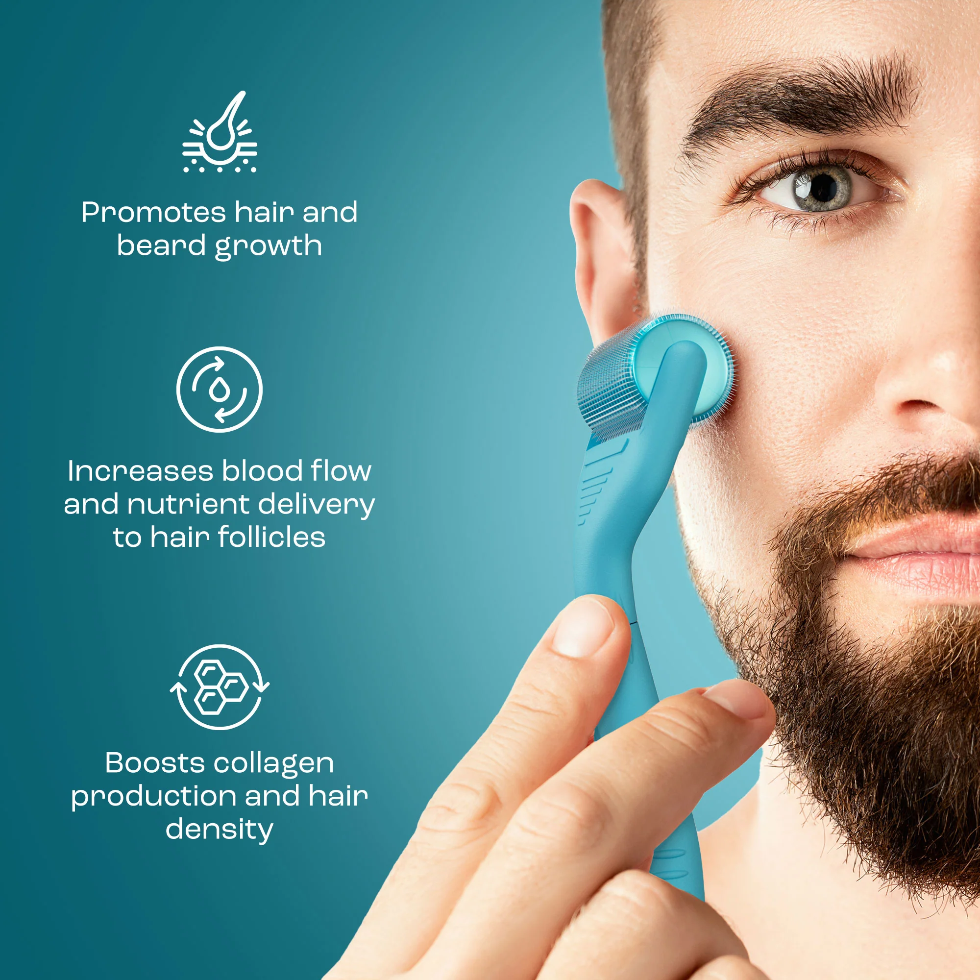Vitalysse 0.5mm Derma Roller for Scalp, Face & Body - Image 5